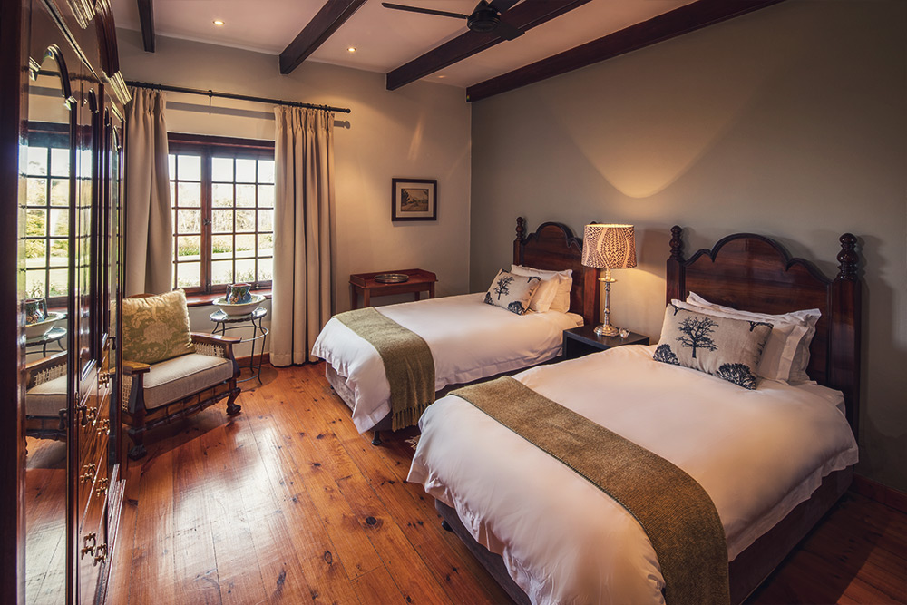 bedroom at the manor, accommodation in franschhoek